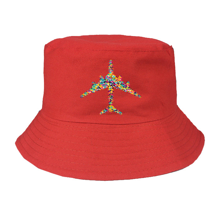 Colourful Airplane Designed Summer & Stylish Hats