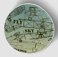 Thumbnail for Retro Airplanes & Text Designed Stickers