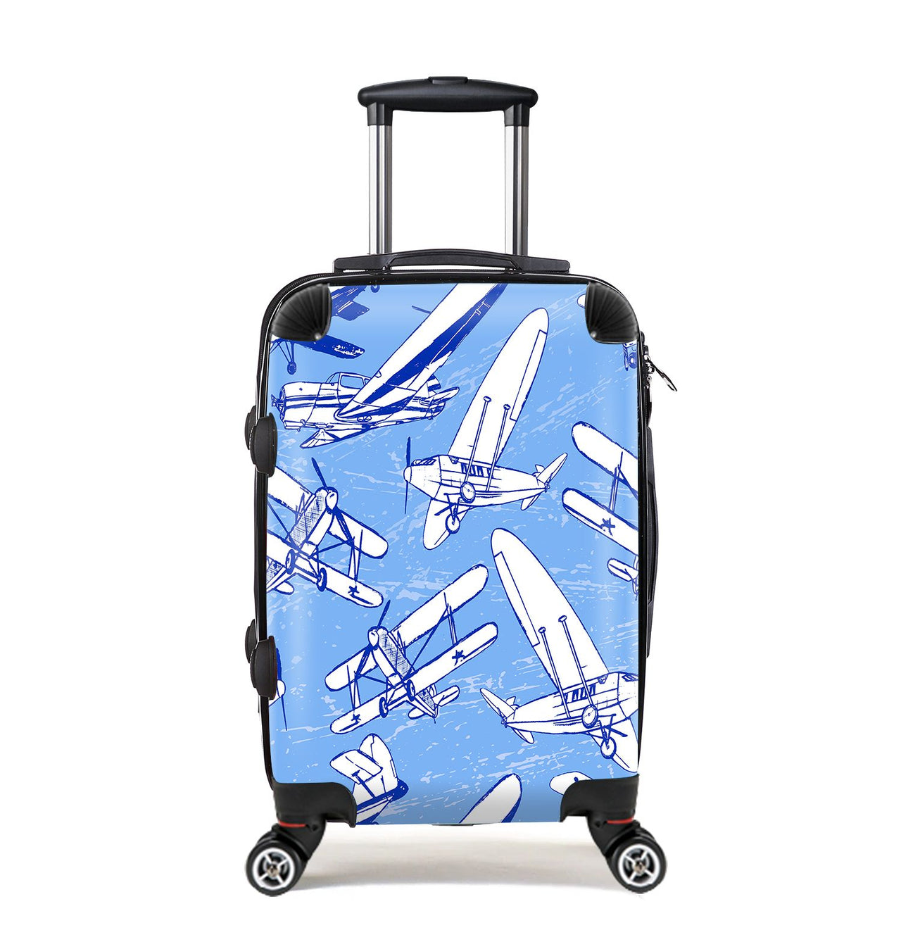 Retro & Vintage Airplanes Designed Cabin Size Luggages