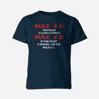 Thumbnail for Rule 1 - Pilot is Always Correct Designed Children T-Shirts