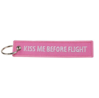 Thumbnail for Kiss Me Before Flight (Pink) Designed Key Chains