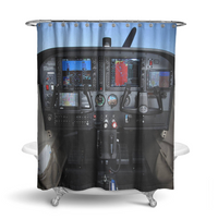 Thumbnail for Cessna 172 Cockpit Printed Shower Curtains