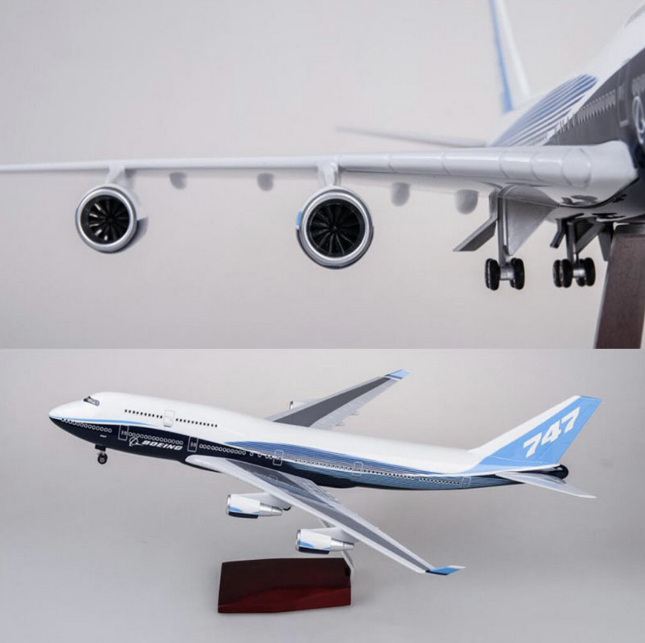 Original Livery Boeing 747 Airplane Model (1/160 Scale - 47CM)