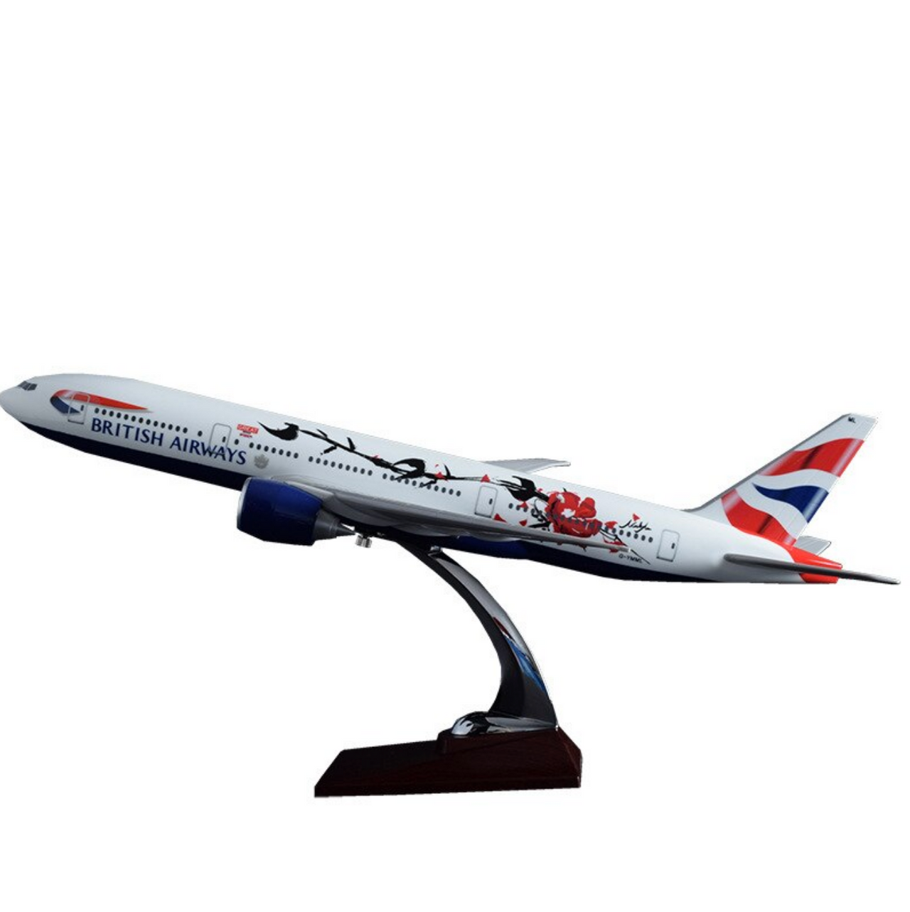 British Airways Boeing 777 Airplane Model (Special) (Handmade 47CM)
