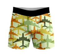 Thumbnail for Seamless Colourful Airplanes Designed Men Boxers