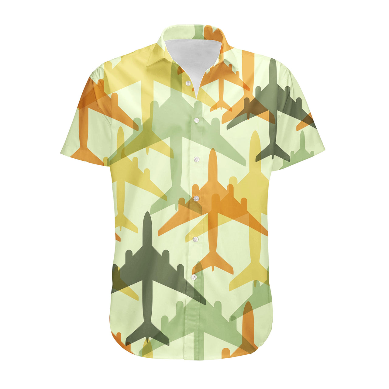 Seamless Colourful Airplanes Designed 3D Shirts