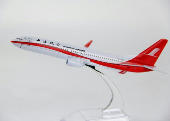Shangai Airlines Boeing 737 Airplane Model (16CM)