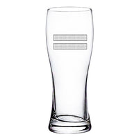 Thumbnail for Silver Pilot Epaulettes (2 Lines) Designed Pilsner Beer Glasses