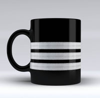 Thumbnail for Silver Pilot Epaulettes Designed Black Mugs
