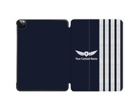 Thumbnail for Customizable Special Silver Pilot Epaulettes (4,3,2 Lines) iPad Cases