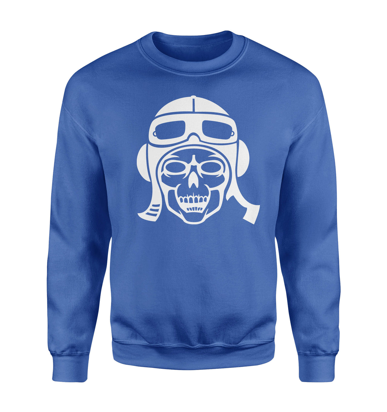 Skeleton Pilot Silhouette Designed Sweatshirts