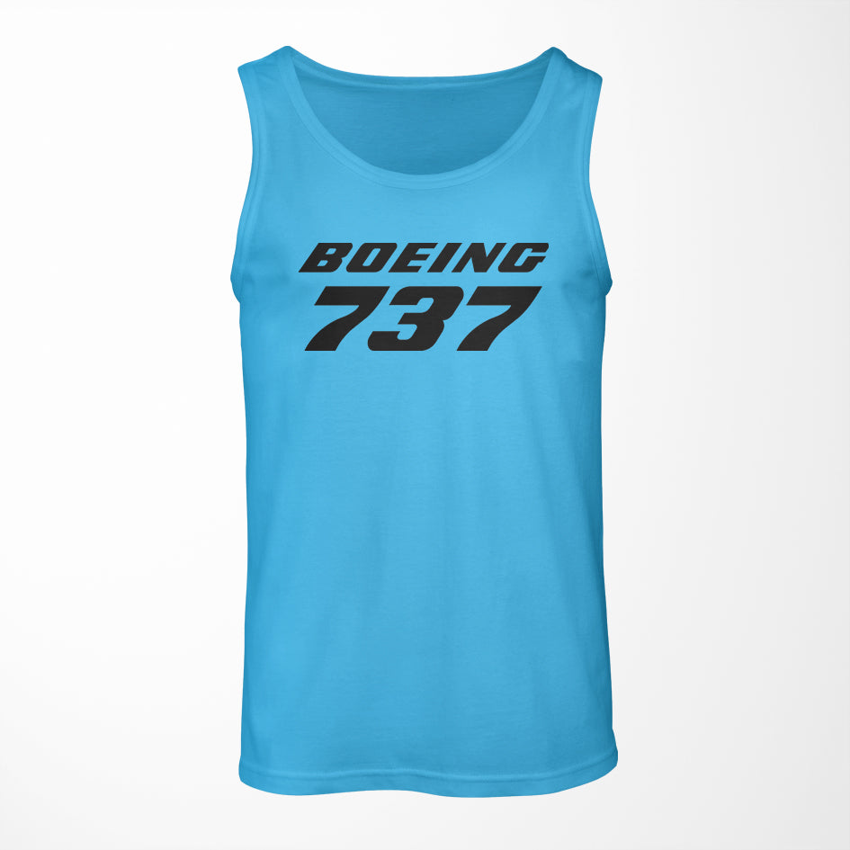 Boeing 737 & Text Designed Tank Tops