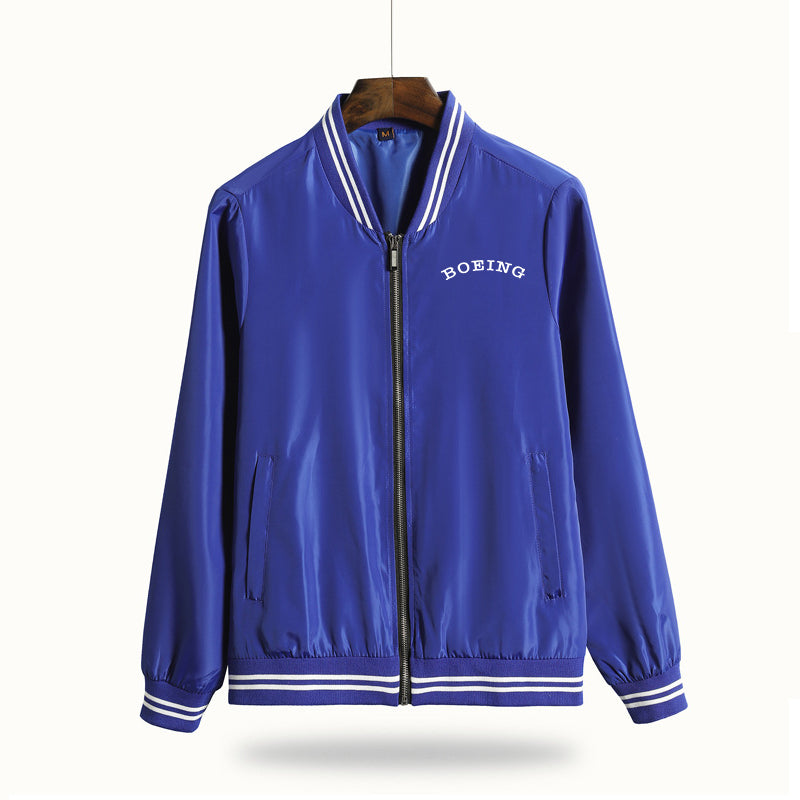 Special BOEING Text Designed Thin Spring Jackets