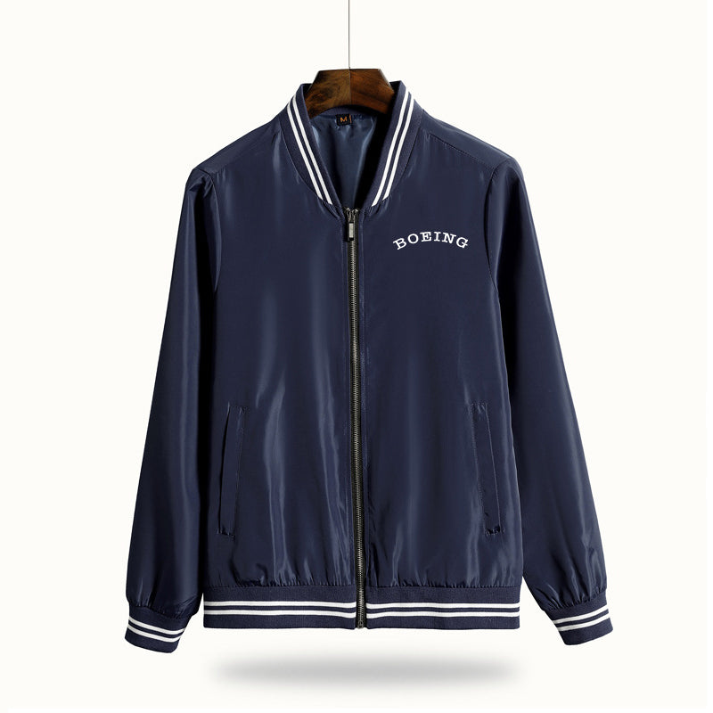 Special BOEING Text Designed Thin Spring Jackets