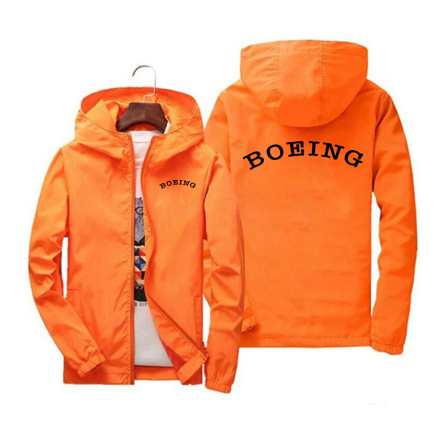Special BOEING Text Designed Windbreaker Jackets