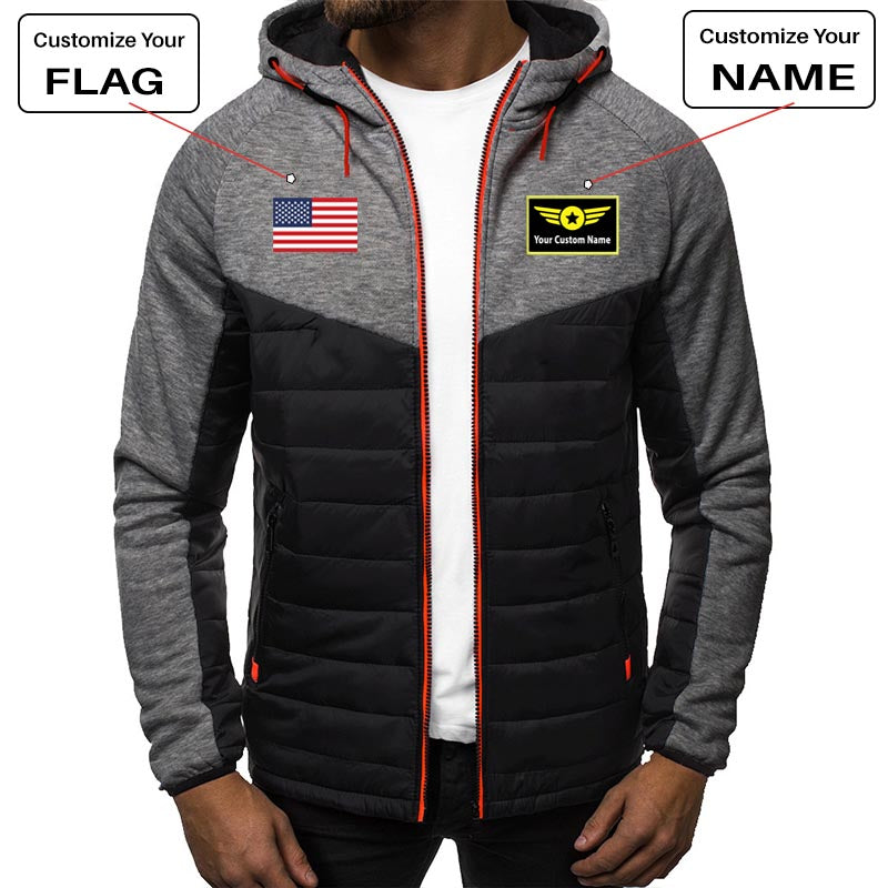 Custom Flag & Name with "Special Badge" Designed Sportive Jackets