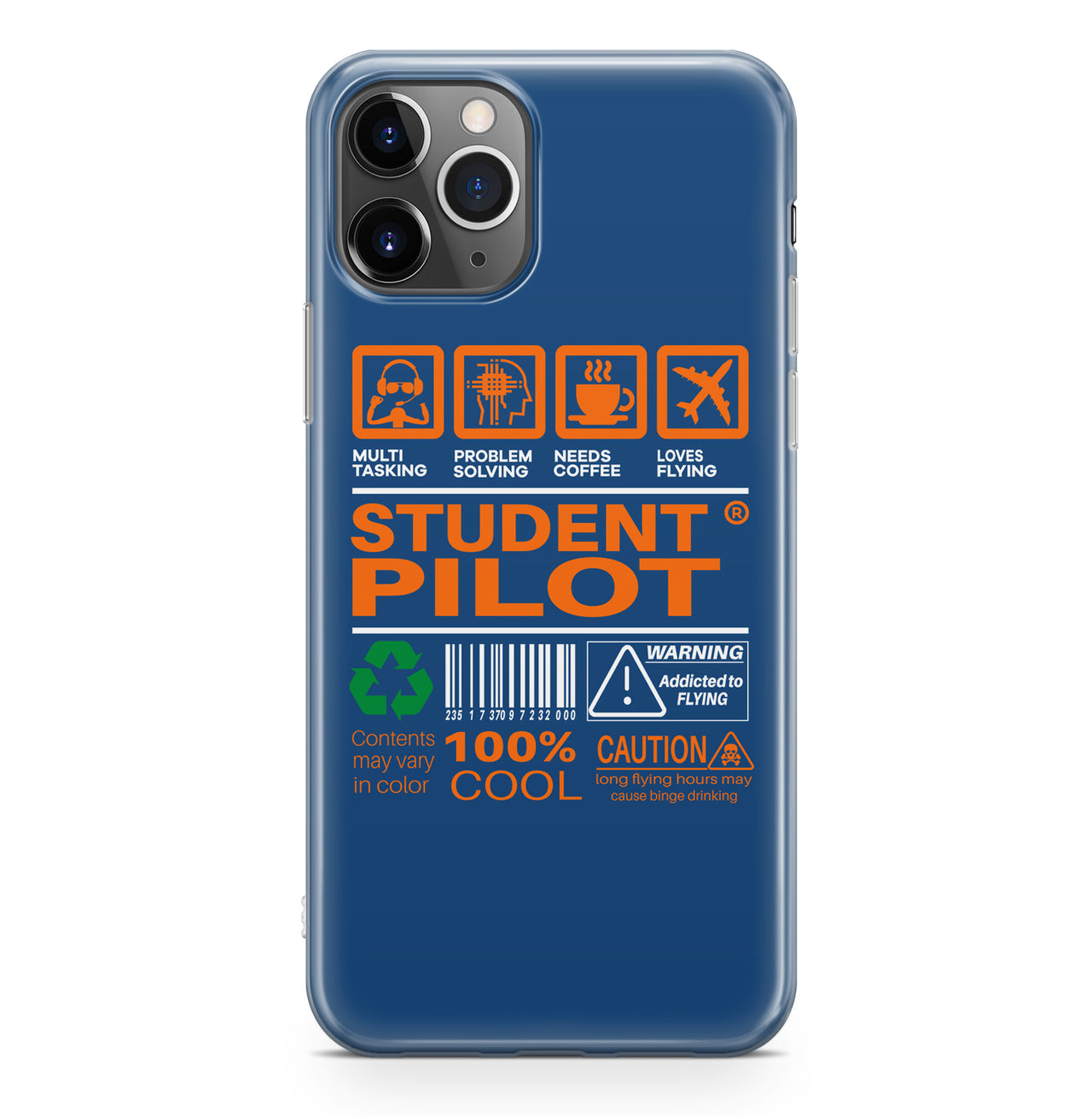 Student Pilot Label Designed iPhone Cases