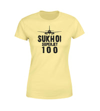 Thumbnail for Sukhoi Superjet 100 & Plane Designed Women T-Shirts