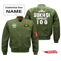 Thumbnail for Sukhoi Superjet 100 Silhouette & Designed Pilot Jackets (Customizable)