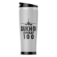 Thumbnail for Sukhoi Superjet 100 & Plane Designed Travel Mugs