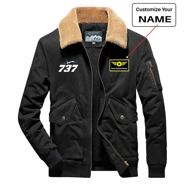Super Boeing 737-800 Designed Thick Bomber Jackets