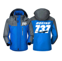 Thumbnail for Super Boeing 737+Text Designed Thick Winter Jackets