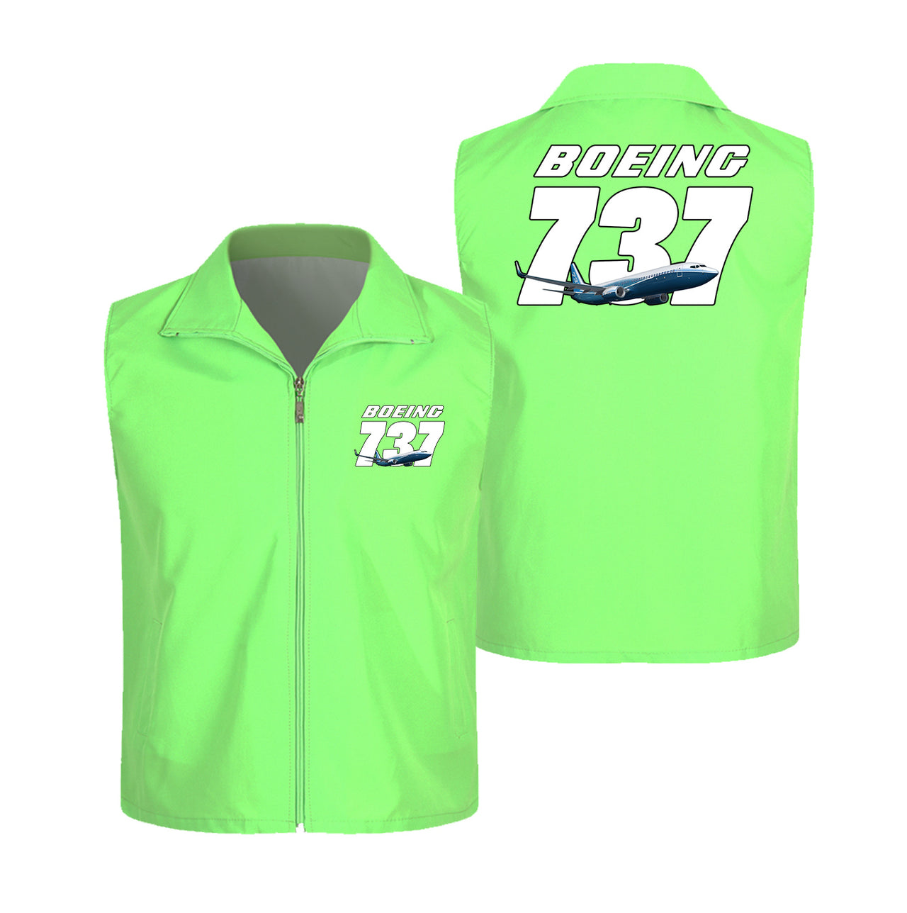 Super Boeing 737+Text Designed Thin Style Vests