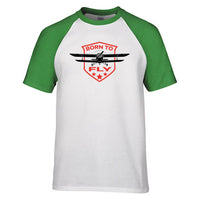 Thumbnail for Super Born To Fly Designed Raglan T-Shirts
