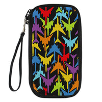 Thumbnail for Super Colourful Airplanes Designed Travel Cases & Wallets