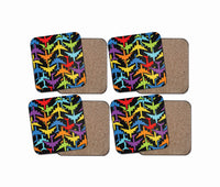 Thumbnail for Super Colourful Airplanes Designed Coasters