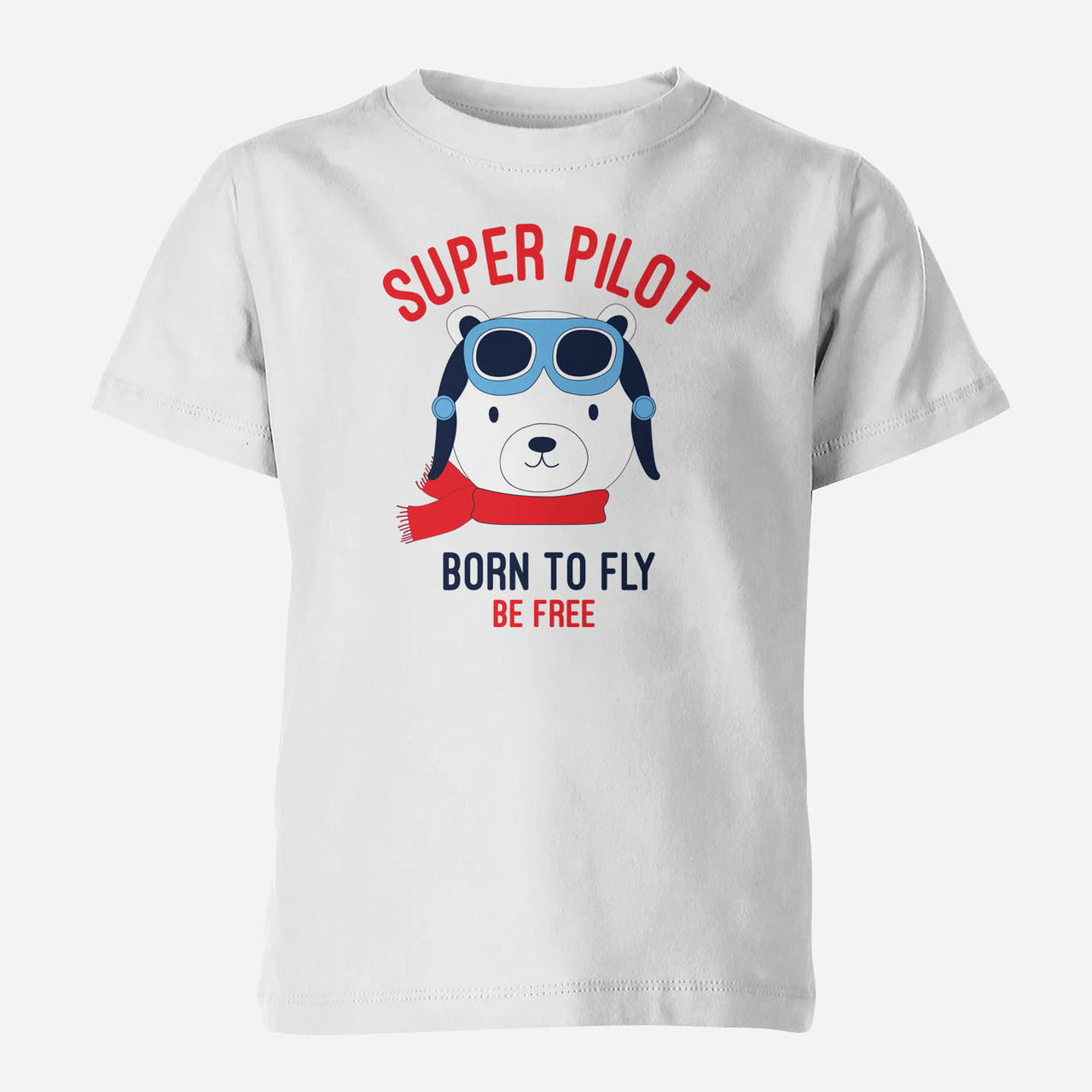 Super Pilot - Born To Fly Designed Children T-Shirts