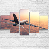 Thumbnail for Super Cruising Airbus A380 over Clouds Multiple Canvas Poster
