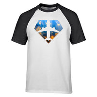 Thumbnail for Supermen of The Skies (Sunrise) Designed Raglan T-Shirts