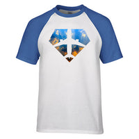 Thumbnail for Supermen of The Skies (Sunrise) Designed Raglan T-Shirts