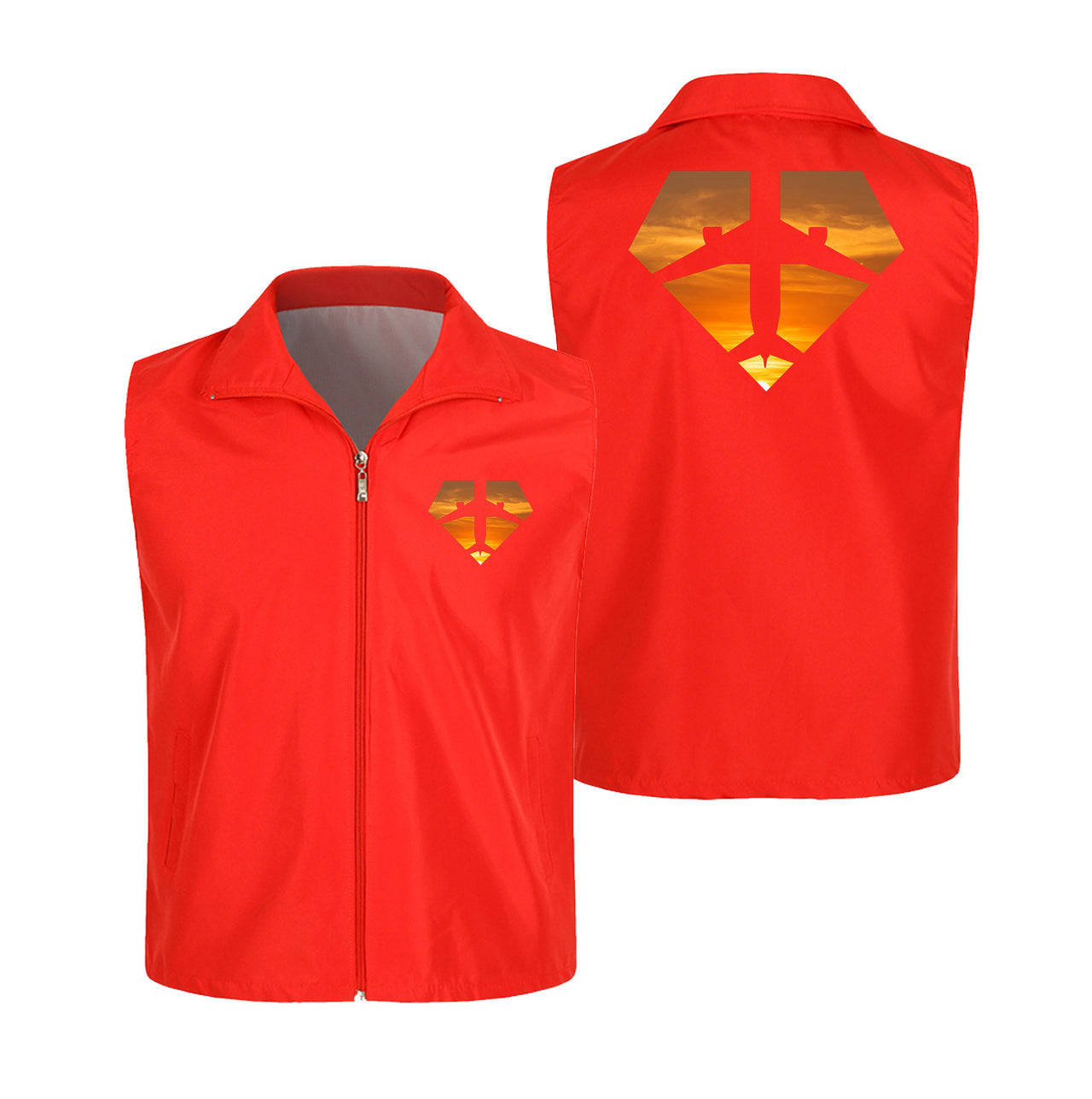 Supermen of The Skies (Sunset) Designed Thin Style Vests