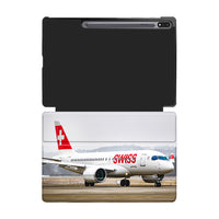 Thumbnail for Swiss Airlines Bombardier CS100 Designed Samsung Tablet Cases