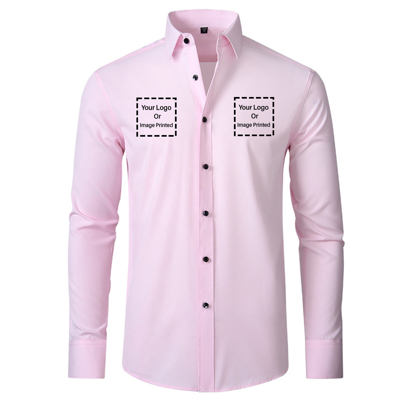Custom TWO LOGOS Designed Long Sleeve Shirts