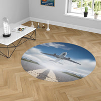 Thumbnail for Taking Off Aircraft Designed Carpet & Floor Mats (Round)