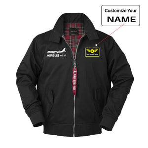 The Airbus A220 Designed Vintage Style Jackets