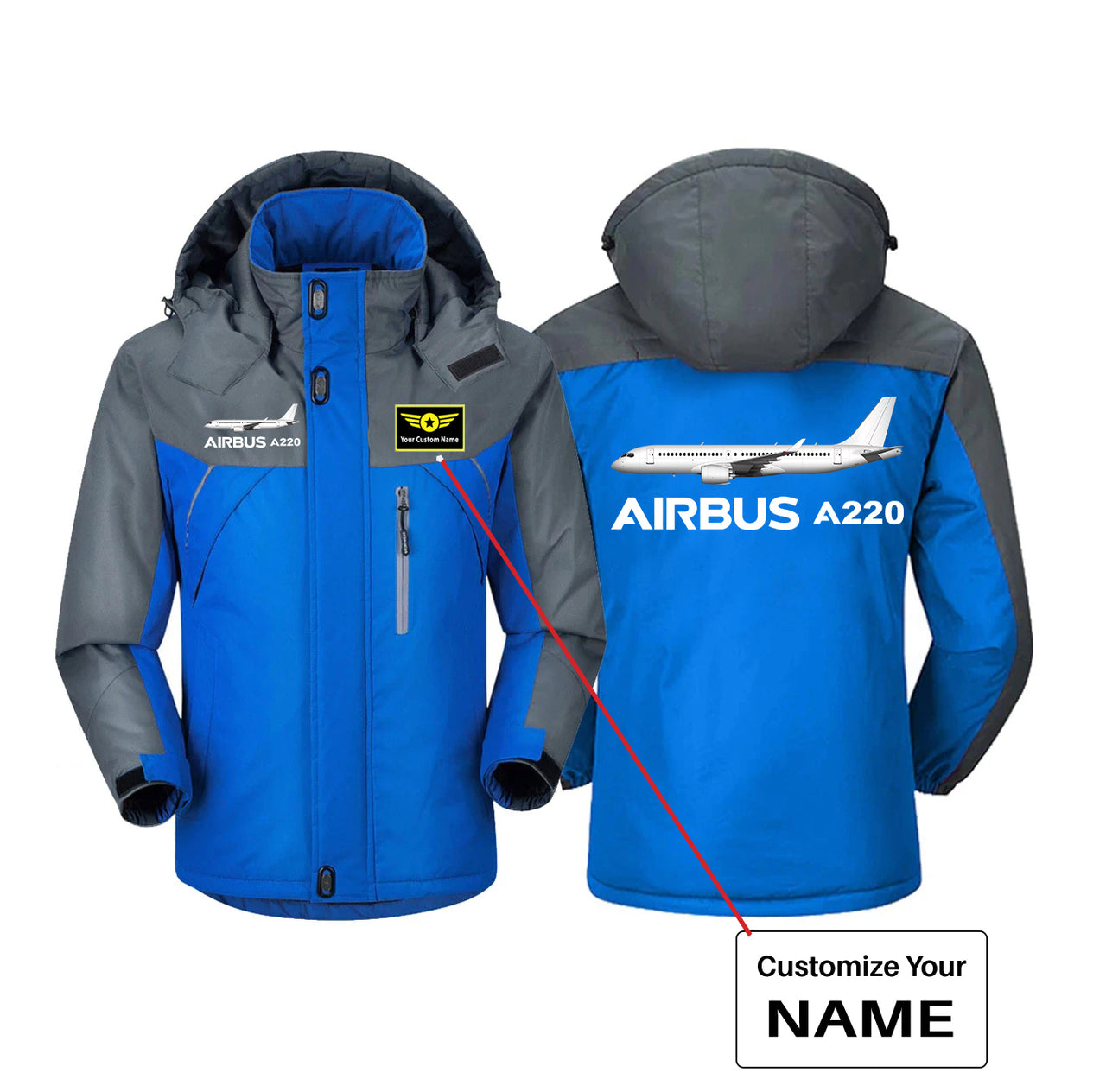 The Airbus A220 Designed Thick Winter Jackets