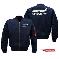 Thumbnail for The Airbus A220 Designed Pilot Jackets (Customizable)