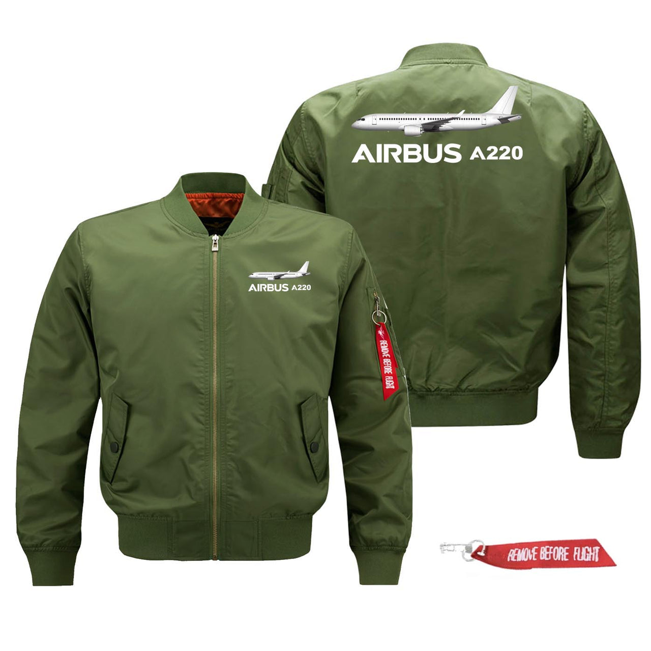 The Airbus A220 Designed Pilot Jackets (Customizable)