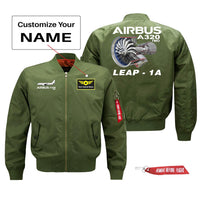 Thumbnail for The Airbus A320neo & Leap 1A Designed Pilot Jackets (Customizable)