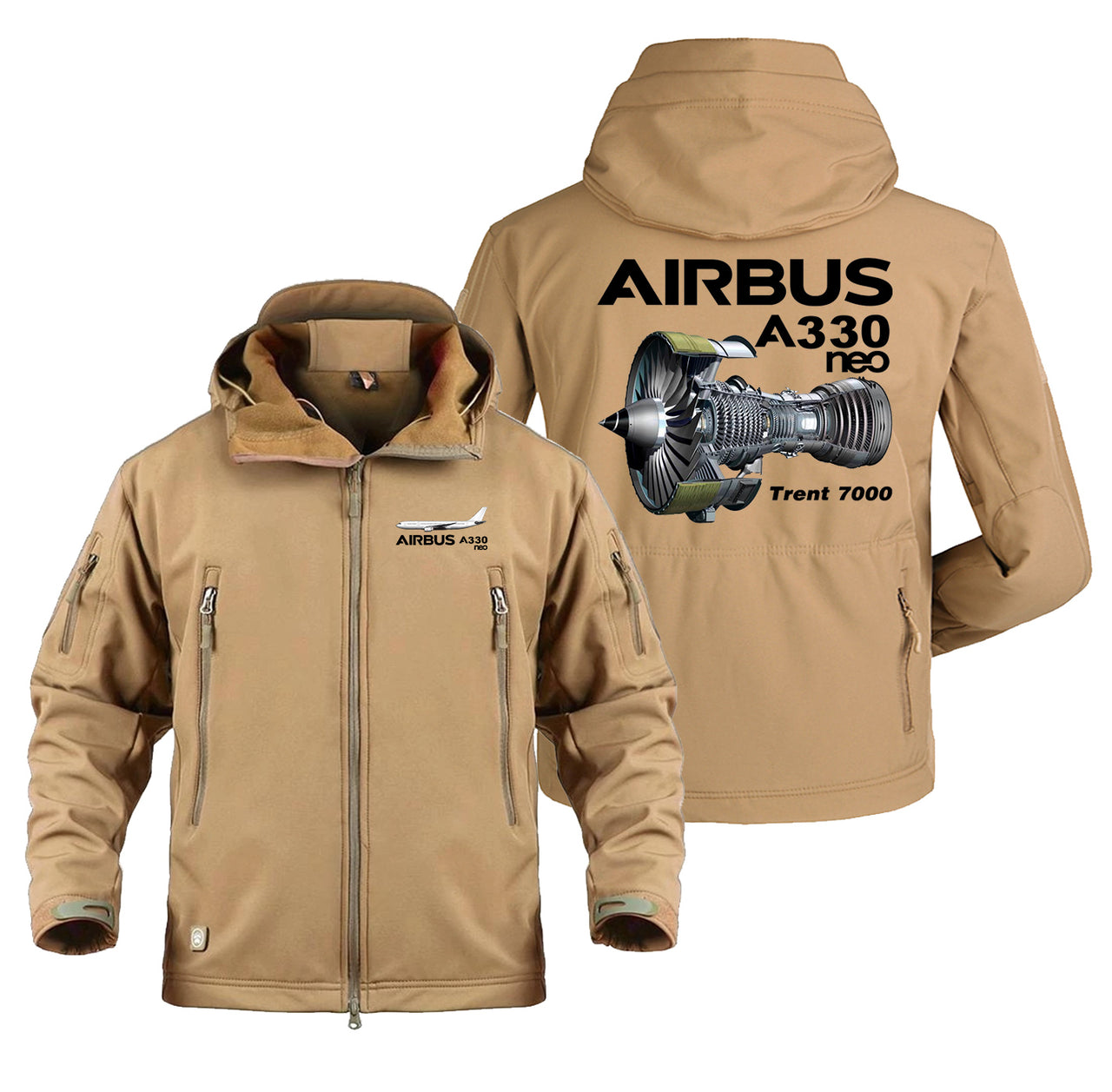 The Airbus A330neo & Trent 7000 Engine Designed Military Jackets (Customizable)