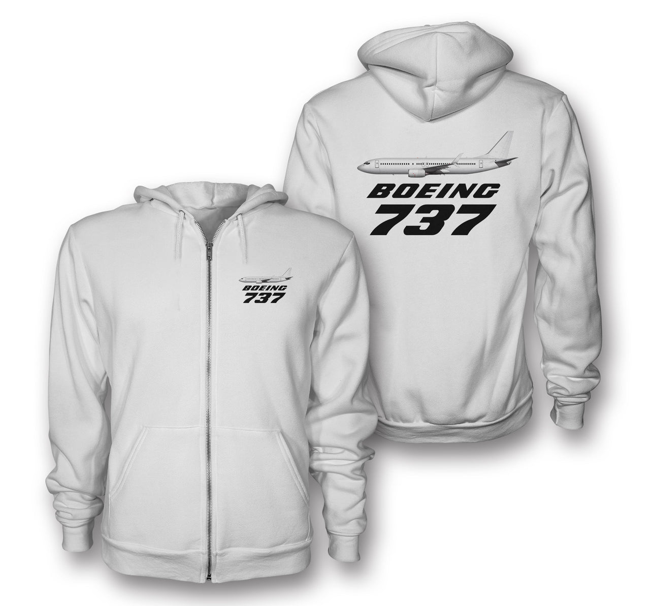 The Boeing 737 Designed Zipped Hoodies