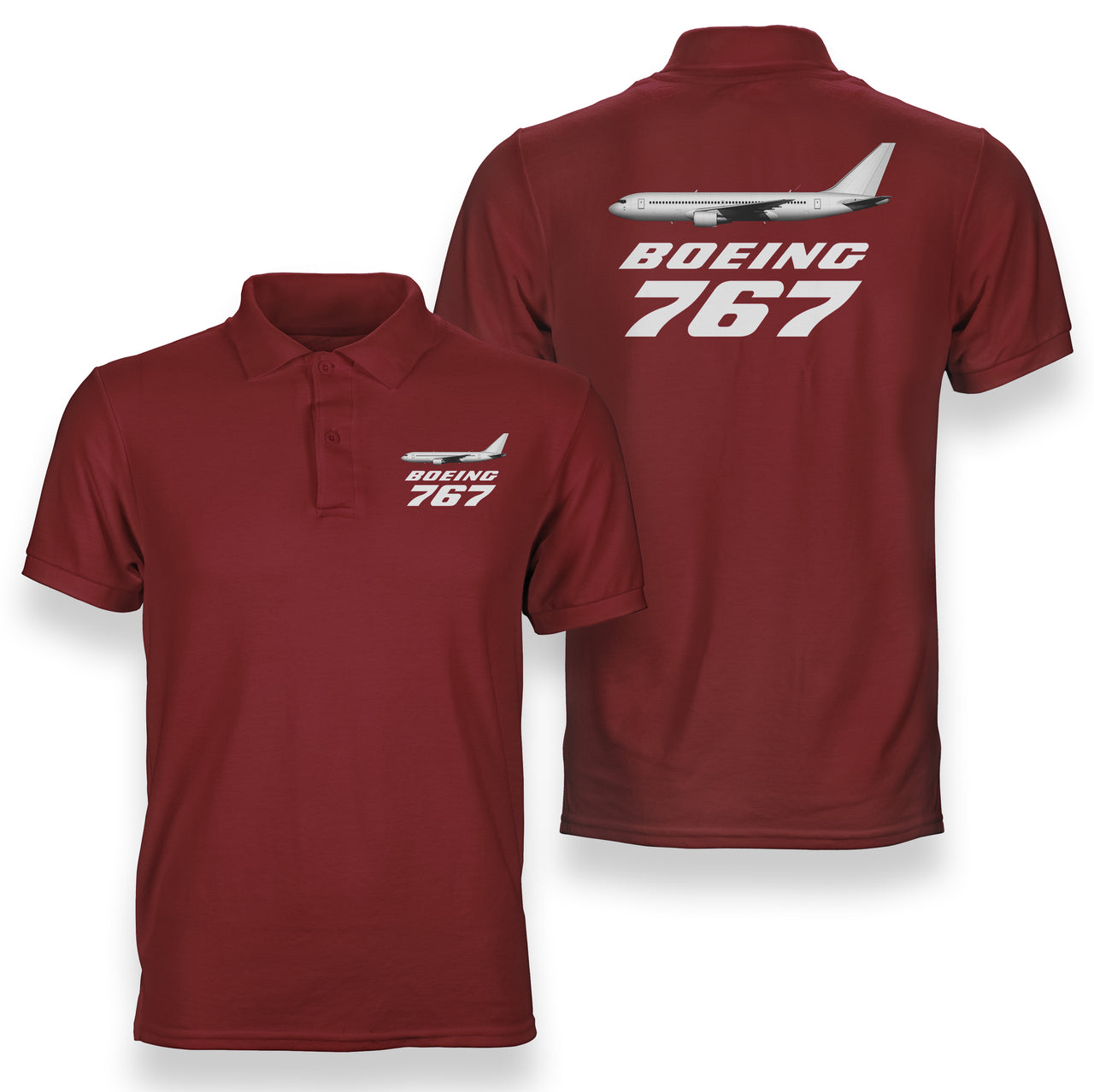 The Boeing 767 Designed Double Side Polo T-Shirts