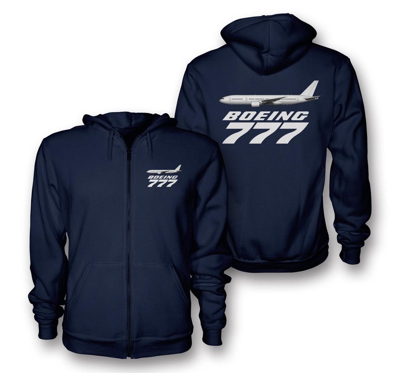 The Boeing 777 Designed Zipped Hoodies