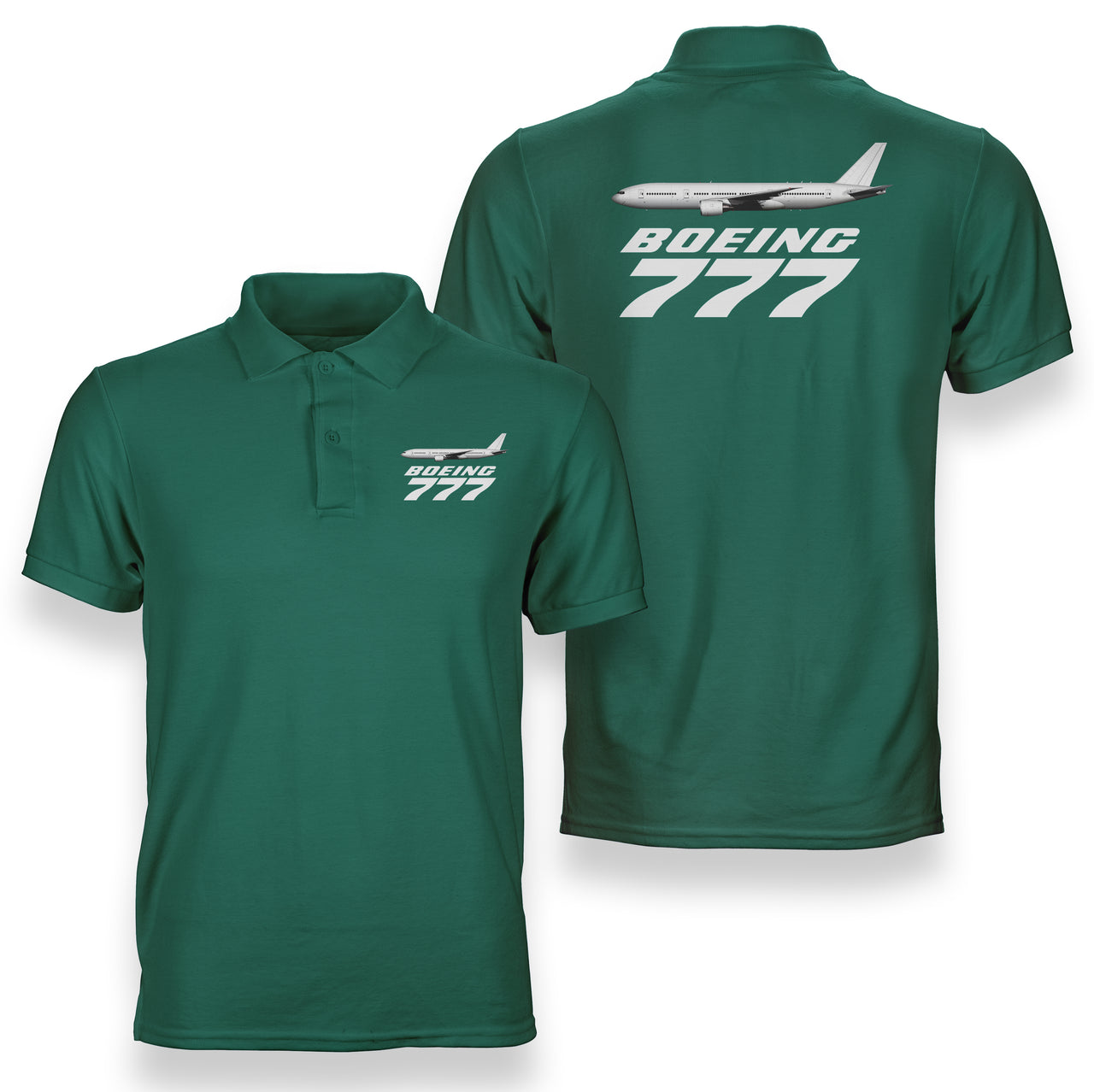 The Boeing 777 Designed Double Side Polo T-Shirts