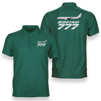 Thumbnail for The Boeing 777 Designed Double Side Polo T-Shirts