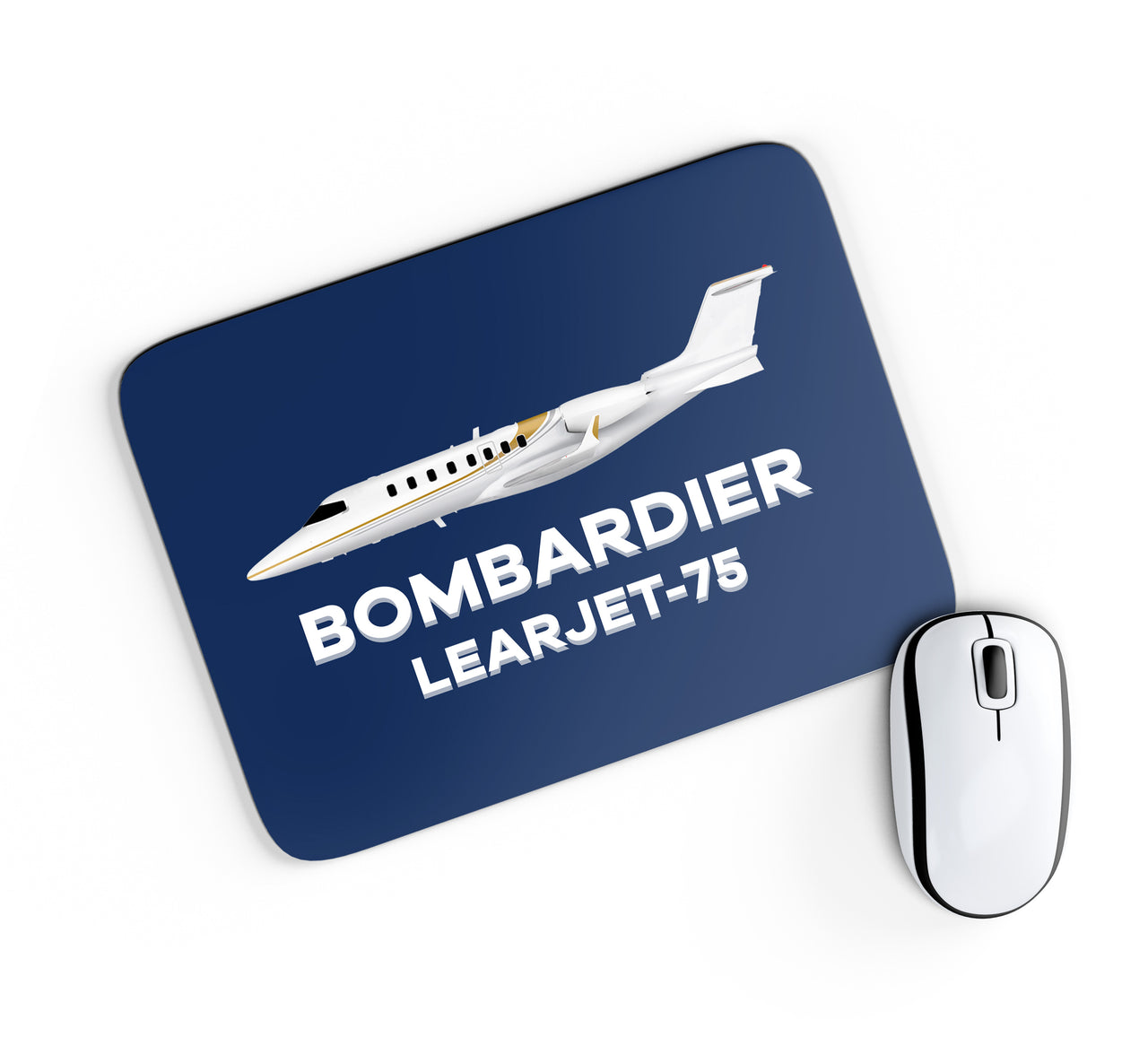 The Bombardier Learjet 75 Designed Mouse Pads